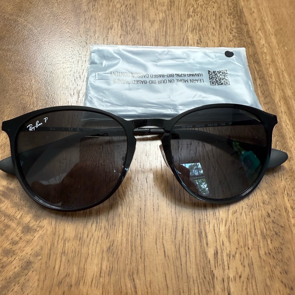 Ray-Ban Polarized Metal Erika RB3539 Size 54/19 Black